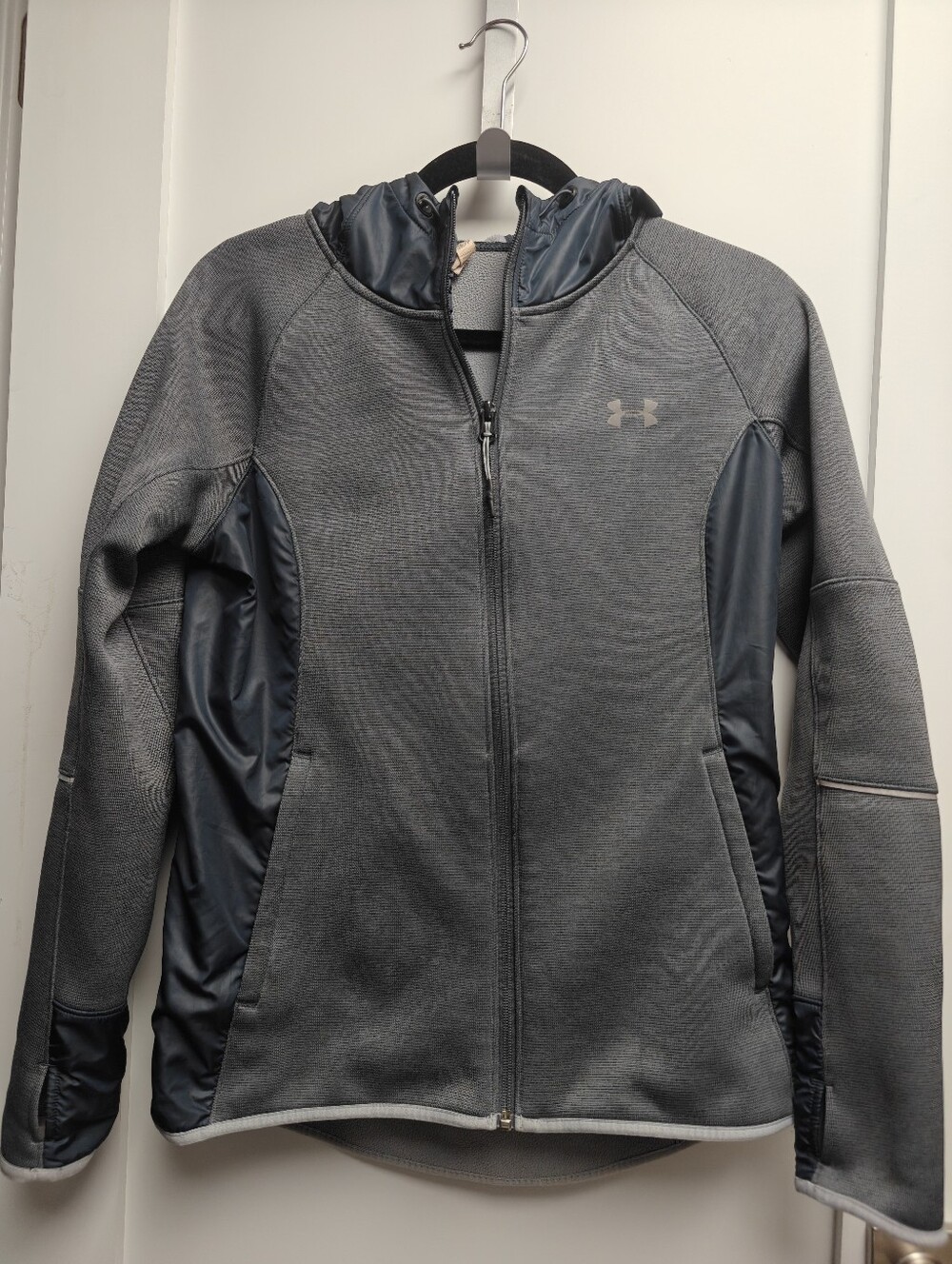 Charcoal gray Under Armour Women's Storm Swacket hooded Full Zip jacket Size S